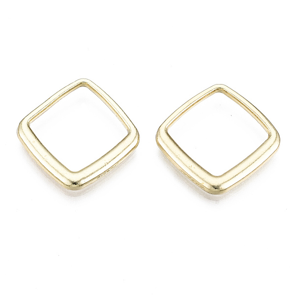 

PandaHall Rack Plating Alloy Linking Rings, Cadmium Free & Lead Free, Rhombus, Light Gold, 19x19x2mm Alloy Rhombus