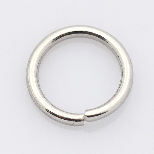 

PandaHall 304 Stainless Steel Open Jump Rings, 20 Gauge, Stainless Steel Color, 5.5x0.8mm, Inner Diameter: 3.9mm 304 Stainless Steel