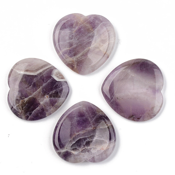 Natural Amethyst Thumb Worry Stone