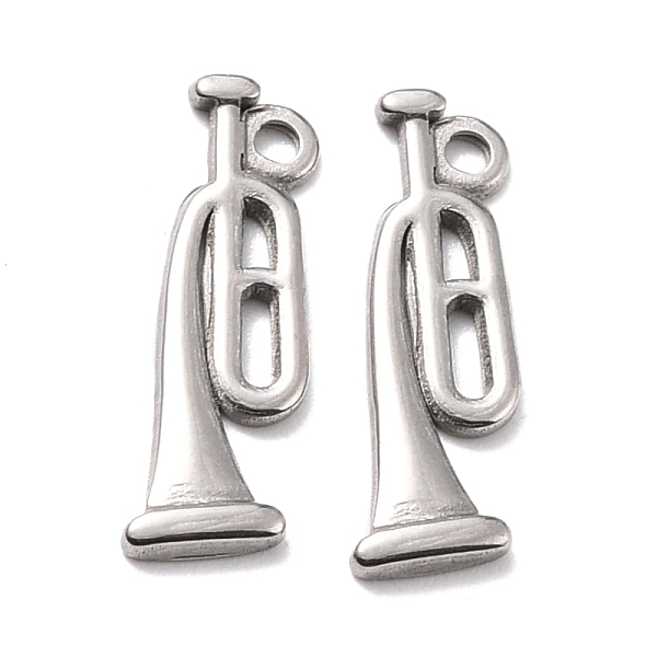 

PandaHall 304 Stainless Steel Pendants, Alto Horn Shape, Stainless Steel Color, 20x6x1.5mm, Hole: 1.6mm 304 Stainless Steel Musical...