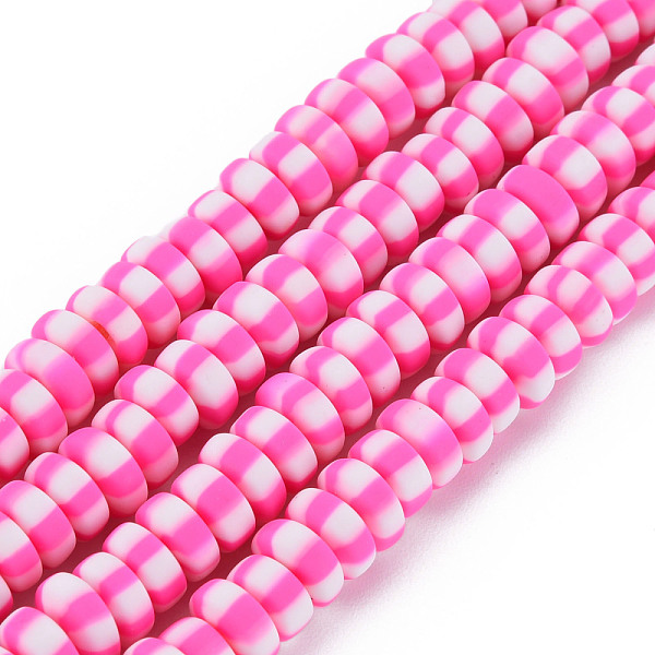 

PandaHall Handmade Polymer Clay Beads Strands, for DIY Jewelry Crafts Supplies, Flat Round, Honeydew, 6.8~8x3mm, Hole: 1.4mm, about..., Green