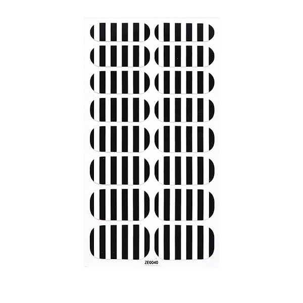 

PandaHall Full Wrap Fruit Nail Stickers, Self-Adhesive Geometry Nail Art Decal Strips, for Women Girls DIY Nail Art Decoration, Black...