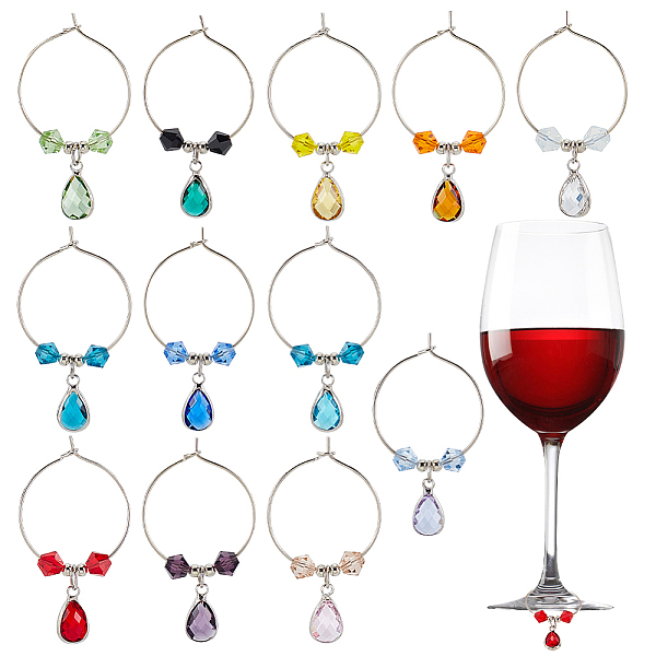 12 Weinglas-Anhänger-Set.-image-AJEW-GA00010-de