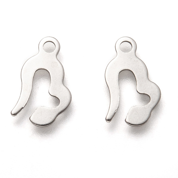 

PandaHall 201 Stainless Steel Charms, Laser Cut, Heart, Stainless Steel Color, 13x8.5x0.5mm, Hole: 1.6mm 201 Stainless Steel Heart