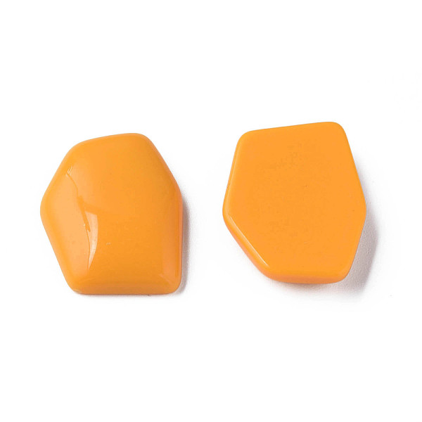 

PandaHall Opaque Acrylic Cabochons, Irregular Hexagon, Orange, 25.5x19.5x5.5mm, about 253pcs/500g Acrylic Hexagon Orange