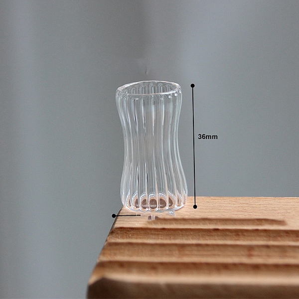 

PandaHall Glass Cups Miniature Ornaments, Micro Landscape Garden Dollhouse Accessories, Pretending Prop Decorations, Clear, 21x36~40.5mm...