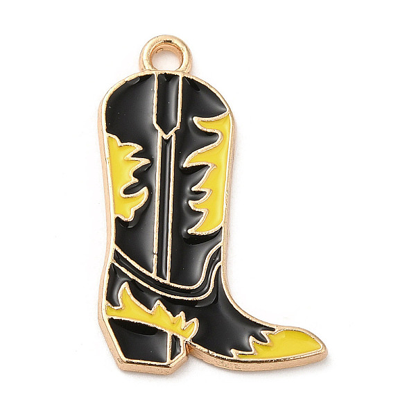Light Gold Plated Alloy Enamel Pendants