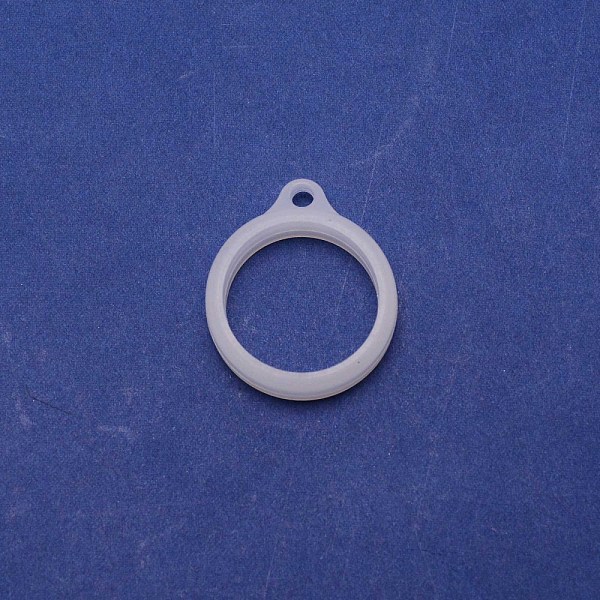 

PandaHall Silicone Pendant, for Electronic stylus & Lighter Making, Ring, Clear, 29x24.5x7mm, Hole: 3mm, 20.5mm inner diameter Silicone Ring...