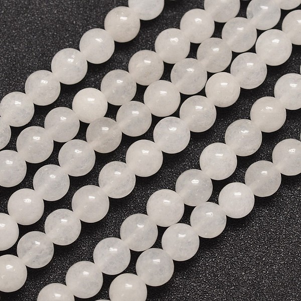 

PandaHall Natural Malaysia Jade Bead Strands, Round, 8mm, Hole: 1.0mm, about 48pcs/strand, 15 inch Malaysia Jade Round Gray