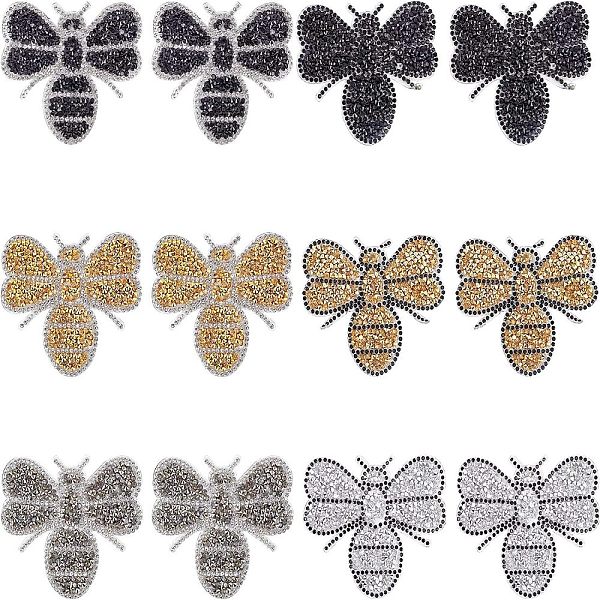 Rhinestones Sew on/Iron on Patches