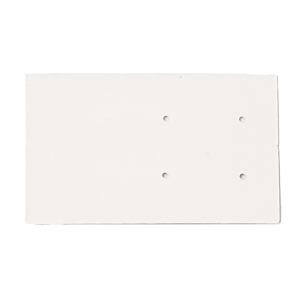 

PandaHall Rectangle Paper Earring Stud Display Cards, Jewelry Display Card for Earrings Storage, White, 7.6x4.5x0.05cm, Hole: 1.5mm Paper...