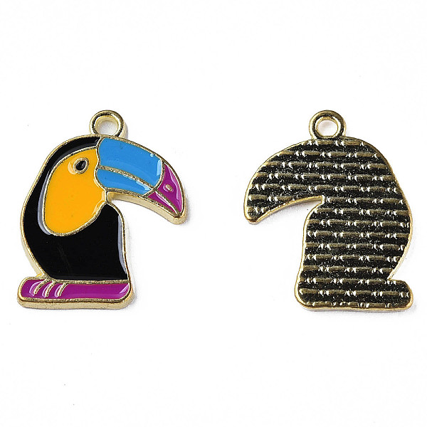 

PandaHall Alloy Enamel Pendants, Cadmium Free & Lead Free, Light Gold, Woodpecker, Deep Sky Blue, 20.5x16.5x1.5mm, Hole: 1.6mm Alloy+Enamel...