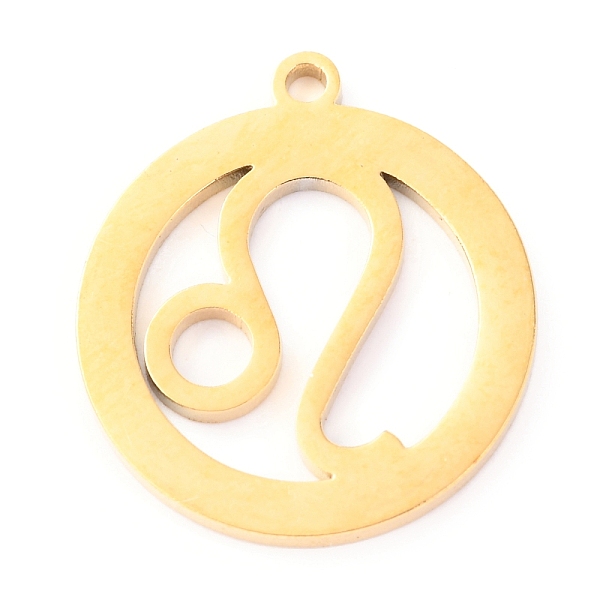 

PandaHall 304 Stainless Steel Pendants, Constellation, Leo, 18x16x1.1mm, Hole: 1.2mm Stainless Steel Leo