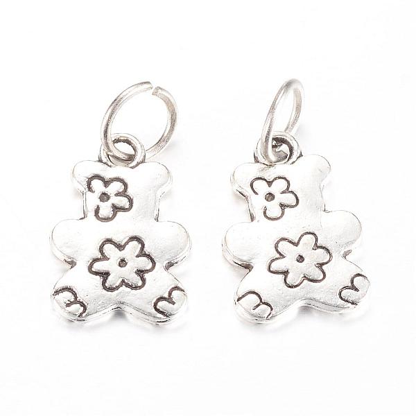 

PandaHall Tibetan Style Alloy Pendants, Bear, Antique Silver, 17x12x2mm, Hole: 5mm Alloy Bear