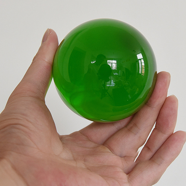 

PandaHall Glass Display Decorations, Crystal Ball, Round, Green, 30mm Glass Round Green