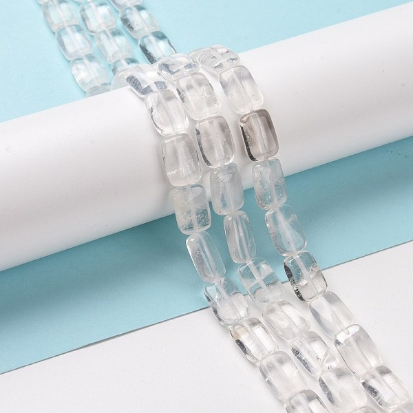 

PandaHall Natural Quartz Beads Strands, Rectangle, 12~12.5x8~8.5x4~5mm, Hole: 0.8mm, about 33pcs/strand, 15.75 inch(40cm) Quartz Crystal...
