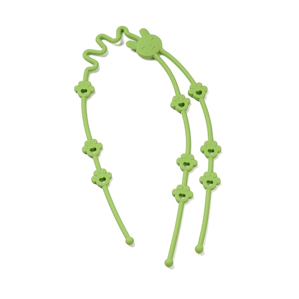 

PandaHall 2 in 1 Silicone Baby Pacifier Holder Chains, Rabbit with Paw Print Baby Teether Strap, DIY Nursing Necklace Making, Yellow Green...