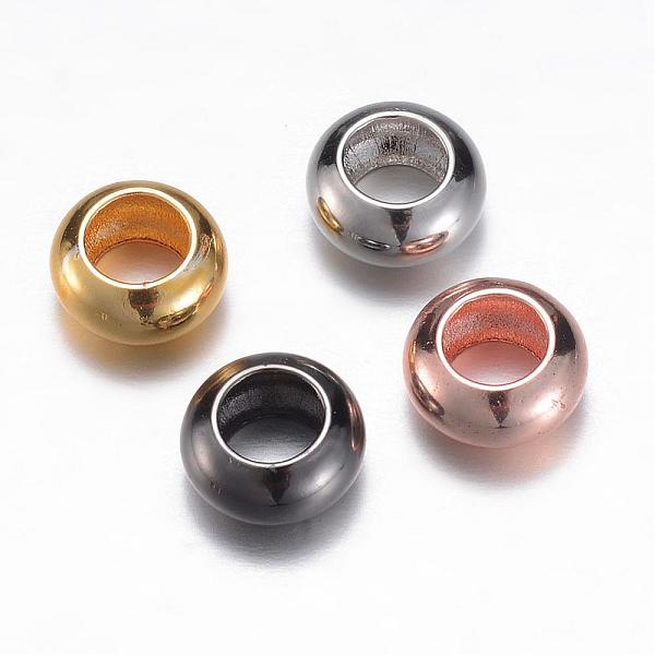 

PandaHall Brass Spacer Beads, Rondelle, Mixed Color, 8x4mm, Hole: 4mm Brass Rondelle Multicolor