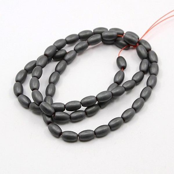 

PandaHall Non-magnetic Synthetic Hematite Beads Strands, Oval, Black, 7x4mm, Hole: 1mm, about 61pcs/strand, 15.7 inch Non-magnetic Hematite...