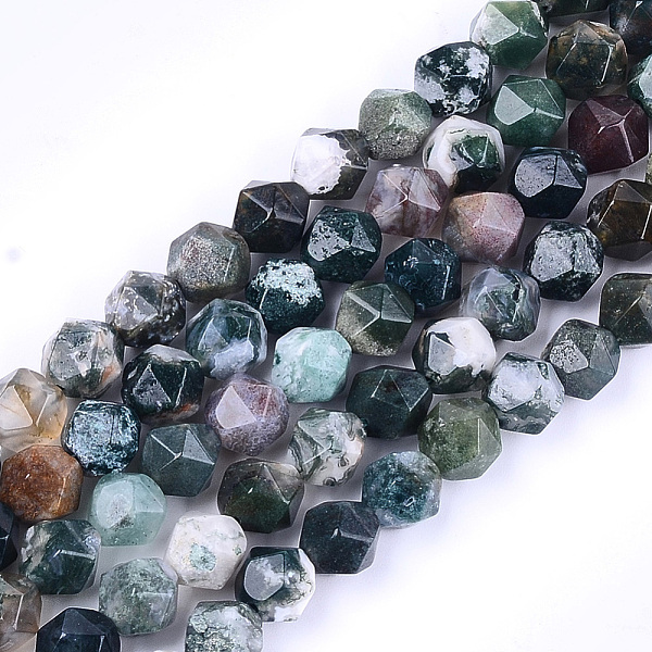 

PandaHall Natural Agate Beads Strands, Faceted, Star Cut Round Beads, Colorful, 9~10x9~10x9~10mm, Hole: 1mm, about 37pcs/strand, 14.5 inch...