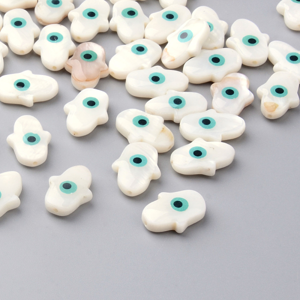 

PandaHall Natural Palm Freshwater Shell Beads, 15~16x10~12x4~5mm, Hole: 1mm Freshwater Shell Palm