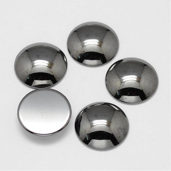 

PandaHall Non-magnetic Synthetic Hematite Cabochons, Half Round/Dome, 12x4mm Non-magnetic Hematite Half Round