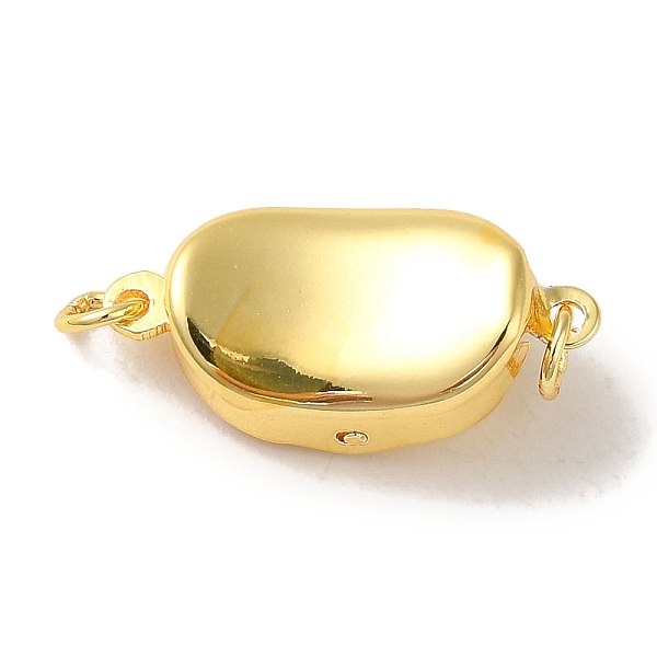 

PandaHall Rack Plating Brass Box Clasps, Long-Lasting Plated, Cadmium Free & Lead Free, Oval, Real 18K Gold Plated, 9x19x5mm Brass Oval