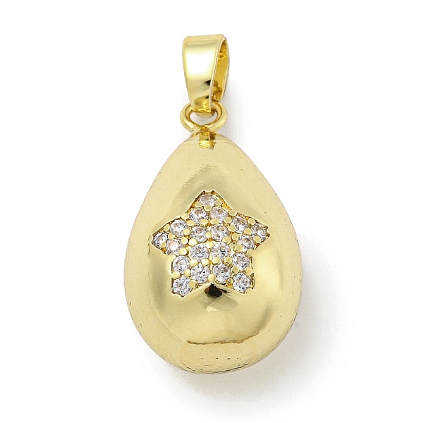 

PandaHall Rack Plating Brass Micro Pave Clear Cubic Zirconia Pendants, with Jump Ring, Cadmium Free & Lead Free, Long-Lasting Plated...