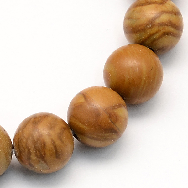 

PandaHall Natural Tigerskin Jasper Round Beads Strands, 6~6.5mm, Hole: 1mm, about 63pcs/strand, 15.5 inch Tigerskin Jasper Round