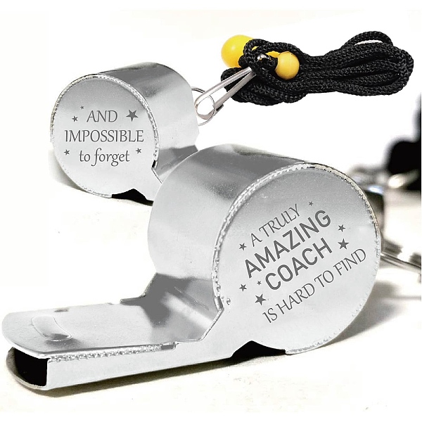 

PandaHall 304 Stainless Steel Whistles, with Word, for Referee, Coaches, Teacher, Kids, Star Pattern, 45x18x22mm Stainless Steel Star