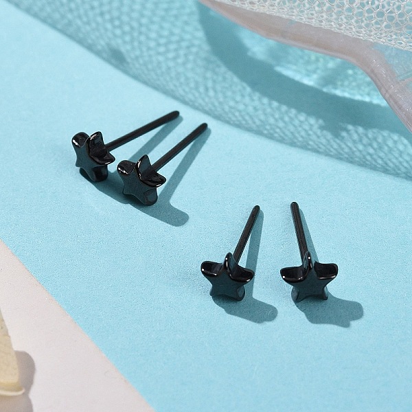 PandaHall Hypoallergenic Bioceramics Zirconia Ceramic Star Stud Earrings, No Fading and Nickel Free, Black, 5.5x5.5mm Zirconia Ceramic Star... PandaHall Hypoallergenic Bioceramics Zirconia Ceramic Star Stud Earrings, No Fading and Nickel Free, Black, 5.5x5.5mm Zirconia Ceramic Star...
