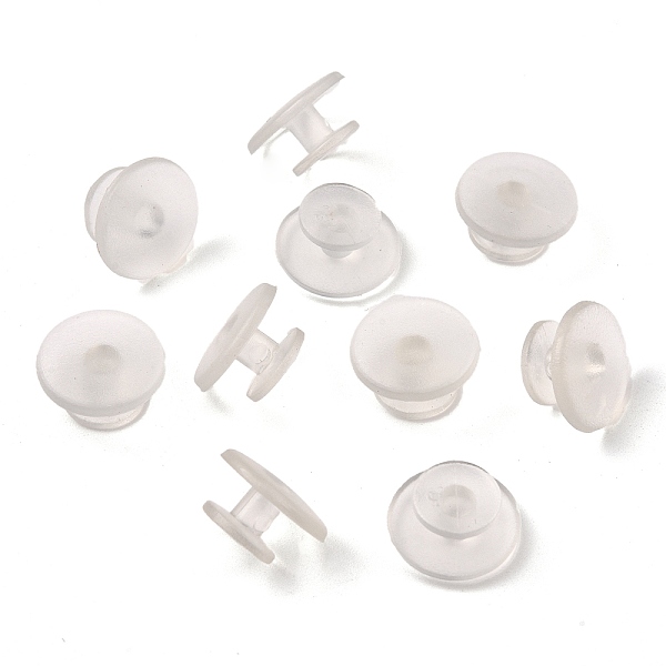 

PandaHall PVC Buttons, Garment Accessories, Ghost White, 12x6mm Plastic Flat Round