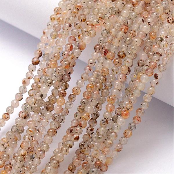 

PandaHall Natural Gemstone Bead Strands, Round, 3~3.5mm, Hole: 0.7mm, about 115~125pcs/strand, 16 inch Natural Gemstone Round