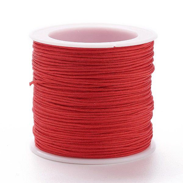 

PandaHall Nylon Thread, DIY Material for Jewelry Making, Red, 1mm, 100yards/roll Nylon Red