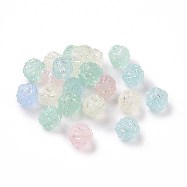 

PandaHall Transparent Frosted Acrylic Beads, AB Color Plated, Round, Mixed Color, 10.5~11mm, Hole: 1.8mm, 770pcs/500g Acrylic Round..., Multicolor