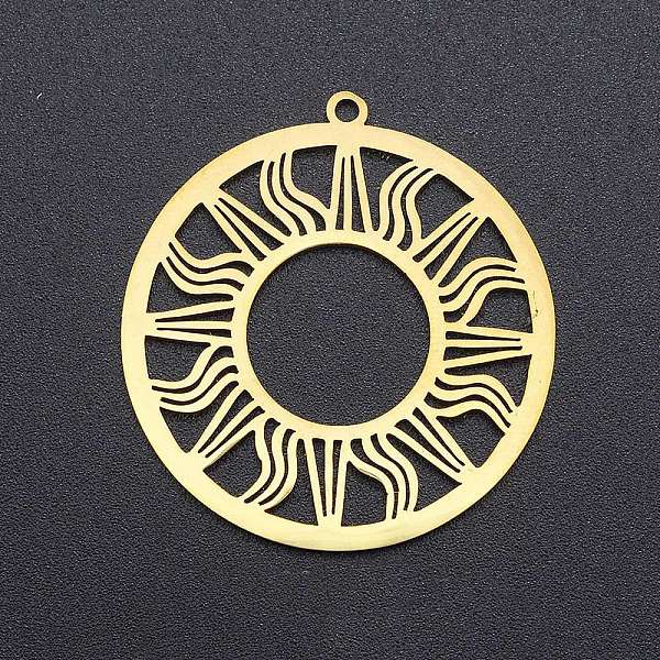 

PandaHall Stainless Steel Pendants, Golden, Sun Pattern, 33x30.5mm Stainless Steel Sun