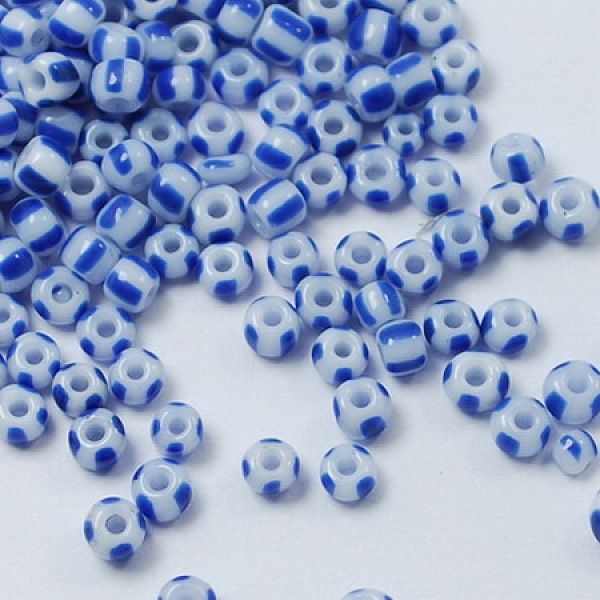

PandaHall 12/0 Glass Seed Beads, Opaque Colours Seep, Light Blue, 2mm, hole: 0.8mm Glass Blue