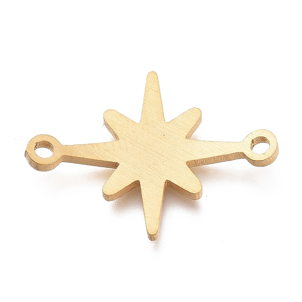 

PandaHall 304 Stainless Steel Links Connectors, Laser Cut, Star, Golden, 15x20.5x1mm, Hole: 1.5mm 304 Stainless Steel Star