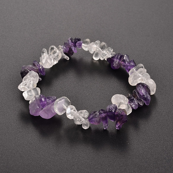 

PandaHall Chips Gemstone Beaded Stretch Bracelets, Amethyst, 50mm Amethyst