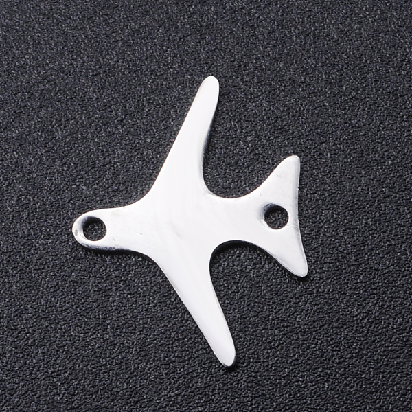 

PandaHall 201 Stainless Steel Links connectors, Laser Cut, Plane, Stainless Steel Color, 18x14x1mm, Hole: 1.5mm 201 Stainless Steel Vehicle
