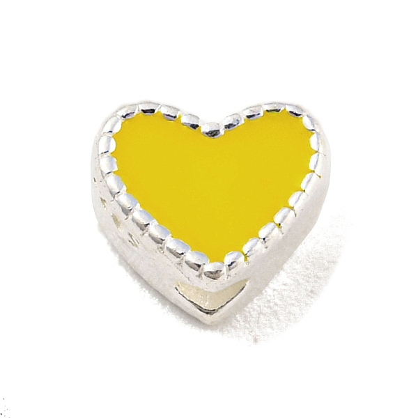Forme de coeur argent 925 perles en argent sterling