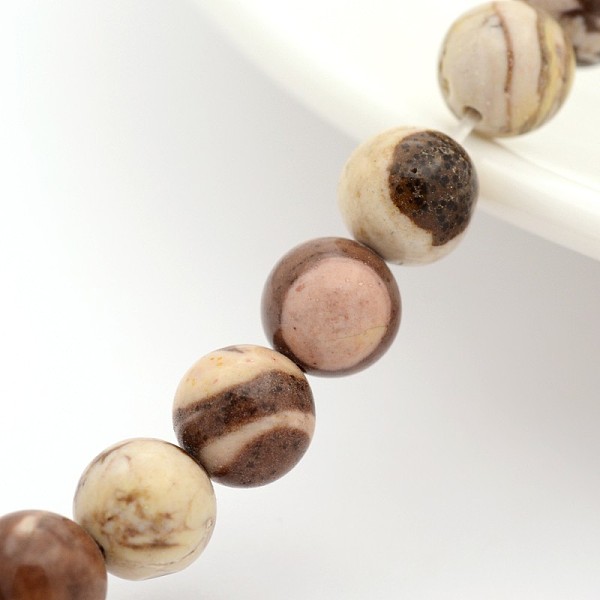 

PandaHall Natural Australian Agate Round Bead Strands, 6mm, Hole: 1mm, about 31pcs/strand, 7.5 inch Natural Agate Round