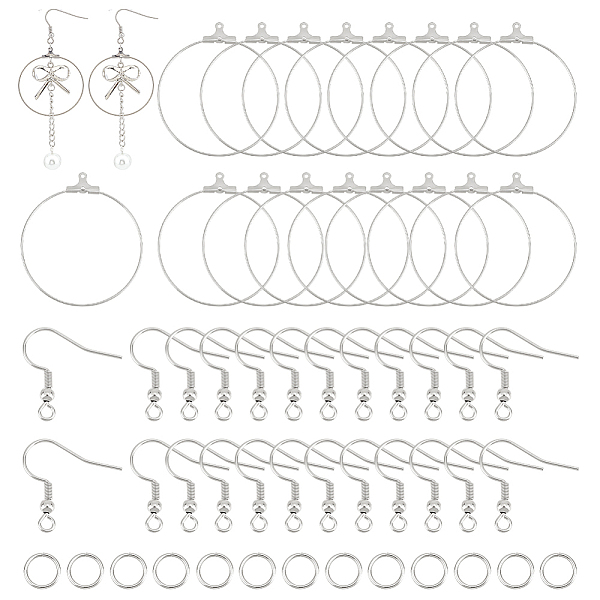 

PandaHall Unicraftale DIY Big Circle Drop Earrings Making Kit, Including 304 Stainless Steel Pendants & Earring Hooks & Jump Rings...