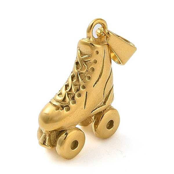 

PandaHall 304 Stainless Steel Pendants, Ice Skates Charm, Golden, 23.5x15.5x7mm, Hole: 7.5x3.3mm 304 Stainless Steel Shoes