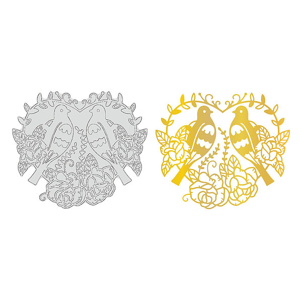 

PandaHall Carbon Steel Hot Foil Plate Metal Dies, for DIY Scrapbooking Embossing, Photo Ablum Craft Making Template, Bird, Matte Platinum...