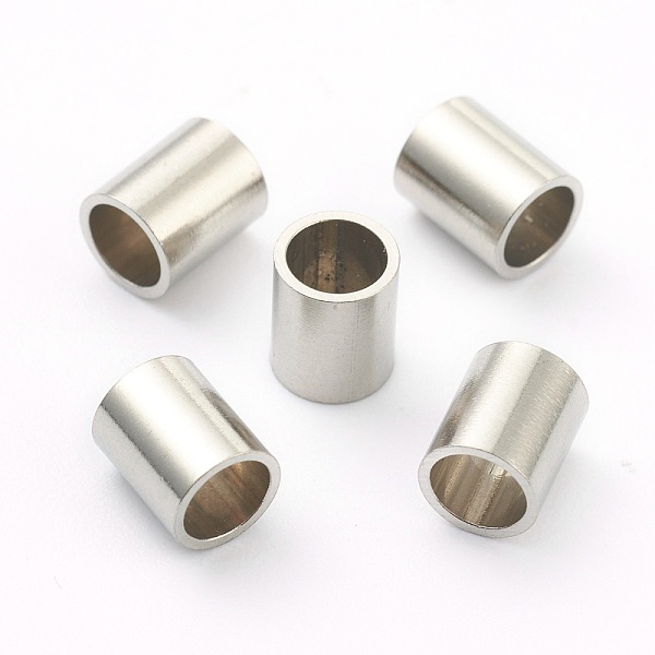 

PandaHall 304 Stainless Steel Beads, Tube Beads, Stainless Steel Color, 6x5mm, Hole: 4mm 304 Stainless Steel Tube