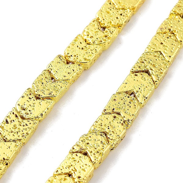 

PandaHall Electroplated Natural Lava Rock Beads Strands, Arrow, Golden Plated, 7~8x6~6.5x2.8mm, Hole: 1mm, about 63pcs/strand, 15.28''...