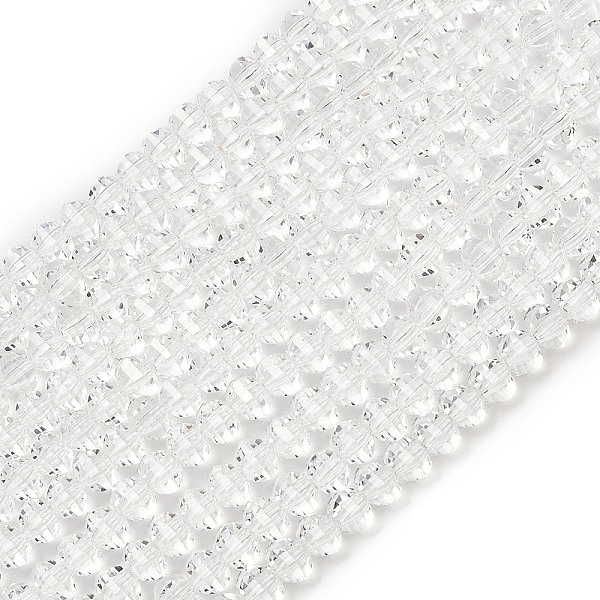 Transparent Glass Beads Strands