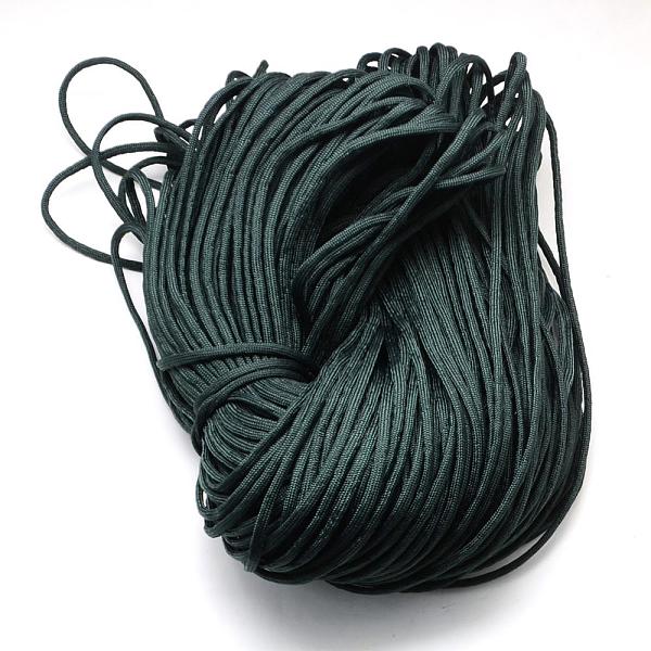 

PandaHall 7 Inner Cores Polyester & Spandex Cord Ropes, Solid Color, for Rope Bracelets Making, Dark Slate Gray, 4~5mm, about 109.36 yards...
