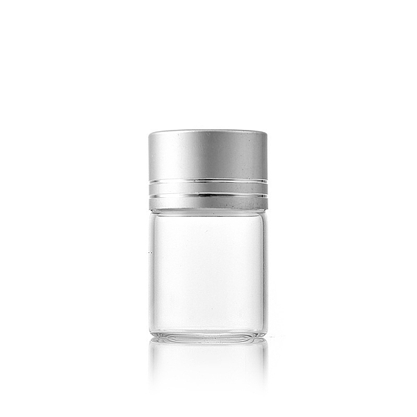 

PandaHall Clear Glass Bottles Bead Containers, Screw Top Bead Storage Tubes with Aluminum Cap, Column, Silver, 2.2x3.5cm, Capacity: 6ml...